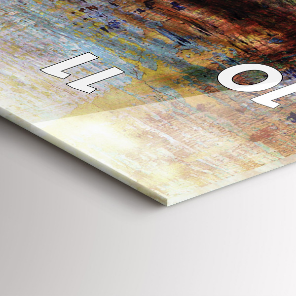 Zegar szklany pionowy Sztuka uliczna Oko