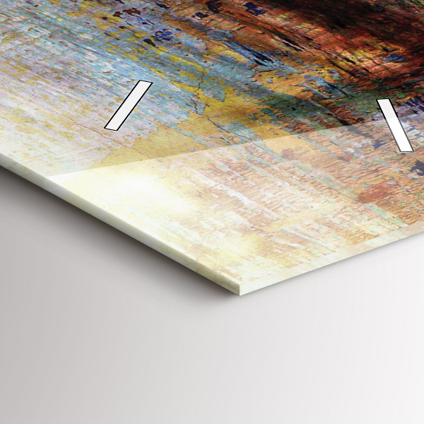 Zegar szklany pionowy Sztuka uliczna Oko