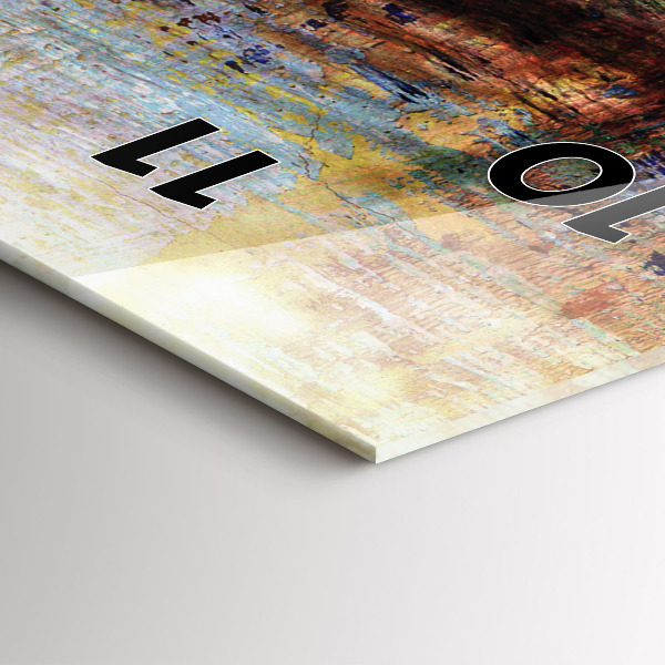 Zegar szklany pionowy Sztuka uliczna Oko