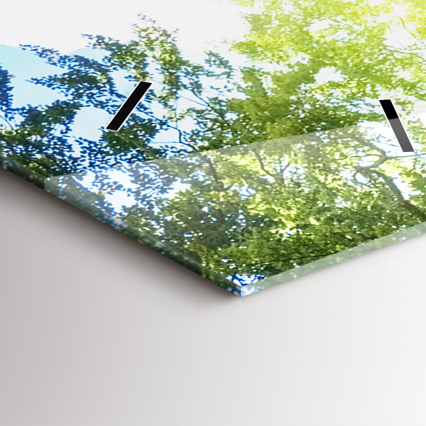 Zegar szklany pionowy Krajobraz laguny