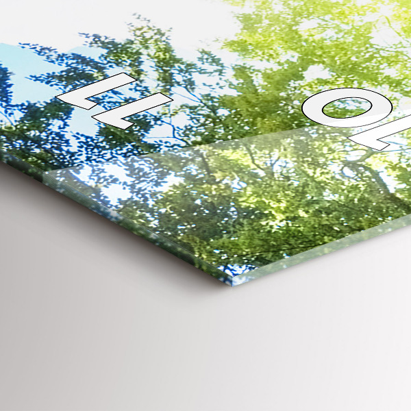 Zegar szklany pionowy Krajobraz laguny