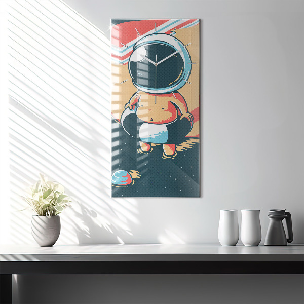 Zegar szklany pionowy Dziecięca wyobraźnia