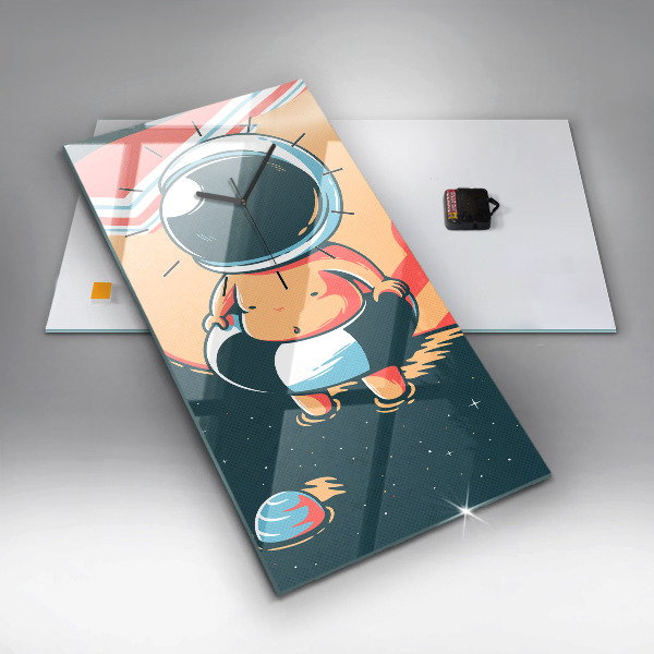 Zegar szklany pionowy Dziecięca wyobraźnia