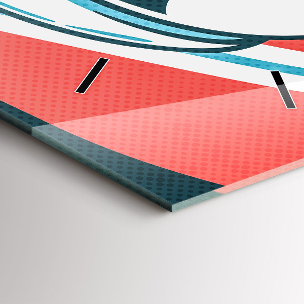 Zegar szklany pionowy Dziecięca wyobraźnia