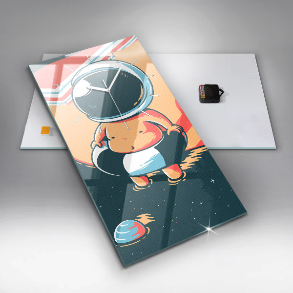 Zegar szklany pionowy Dziecięca wyobraźnia