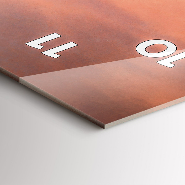 Zegar szklany pionowy Wybrzeże Sherman