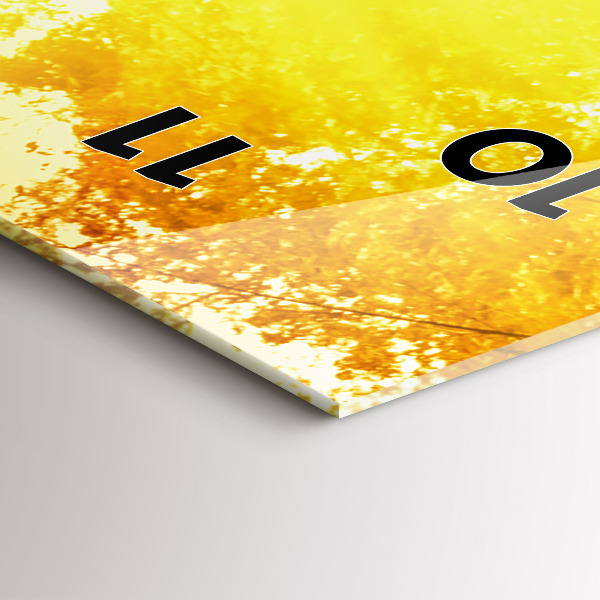 Zegar szklany pionowy Spokojna natura