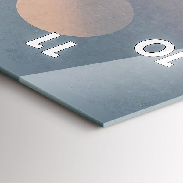 Zegar szklany pionowy Astronauci Mleczna Droga