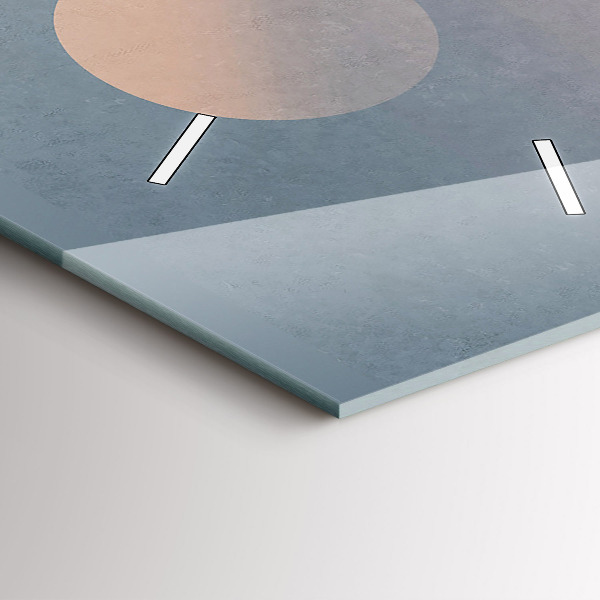 Zegar szklany pionowy Astronauci Mleczna Droga