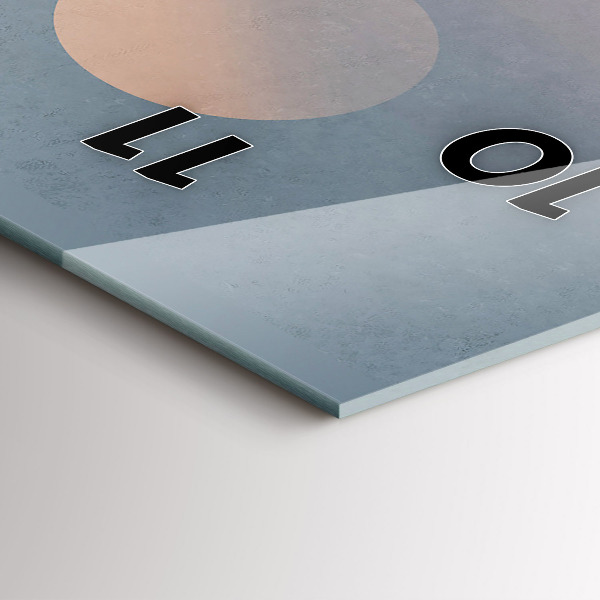 Zegar szklany pionowy Astronauci Mleczna Droga