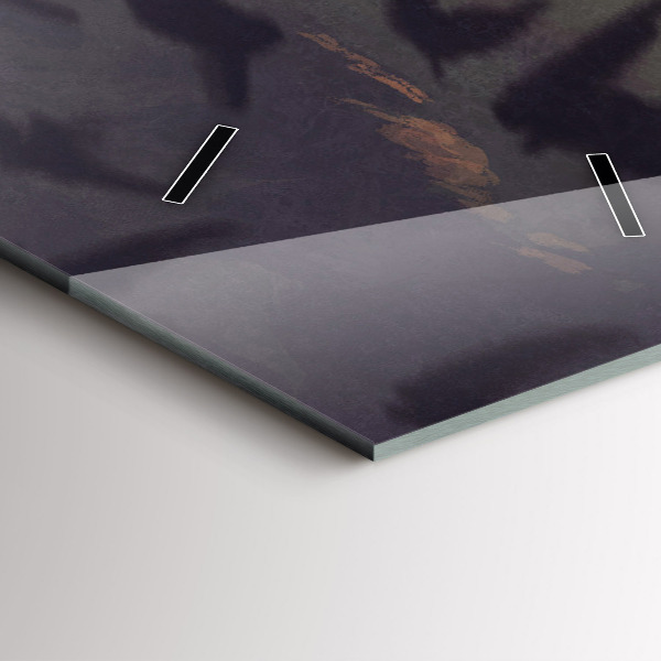 Zegar szklany pionowy Koncert na plaży