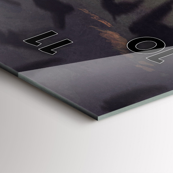 Zegar szklany pionowy Koncert na plaży