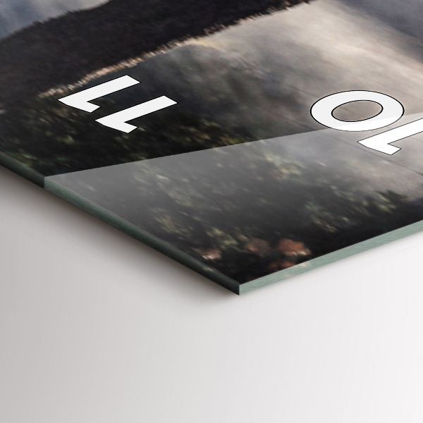 Zegar szklany pionowy Stado rozpędzonych koni