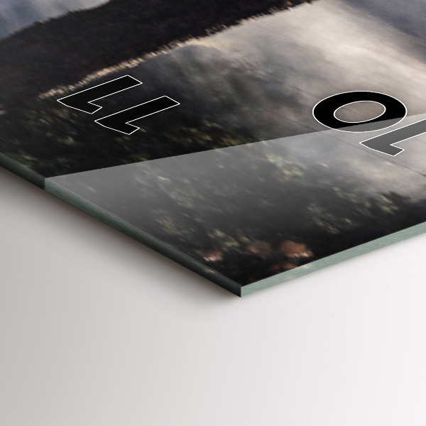 Zegar szklany pionowy Stado rozpędzonych koni