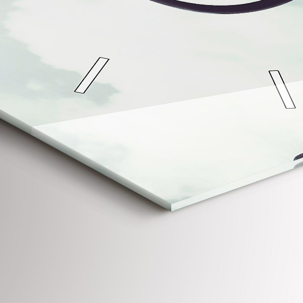 Zegar szklany pionowy Zebra – Abstrakcja