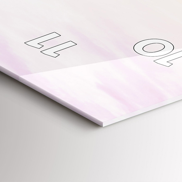 Zegar szklany pionowy Polskie Morze Słoneczne