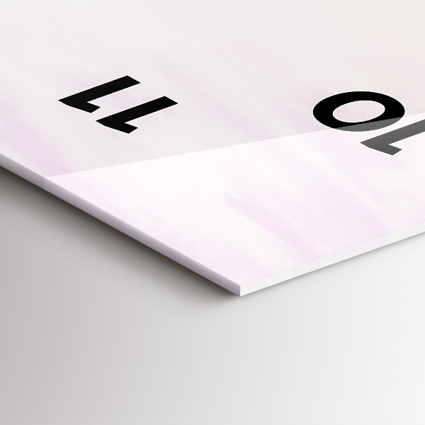 Zegar szklany pionowy Polskie Morze Słoneczne