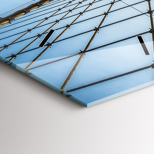 Zegar szklany pionowy Most Brookliński NYC