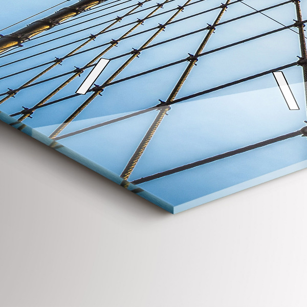 Zegar szklany pionowy Most Brookliński NYC