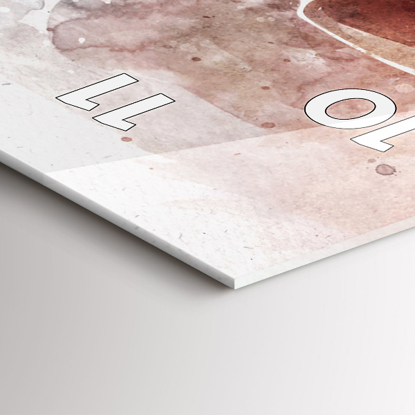 Zegar szklany pionowy Wizualizacja Gitary