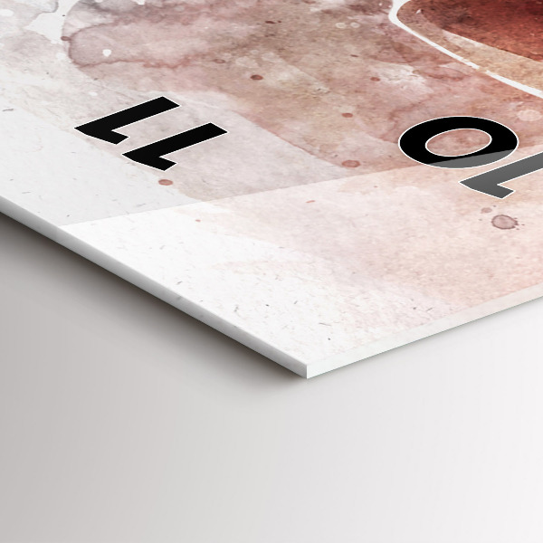 Zegar szklany pionowy Wizualizacja Gitary