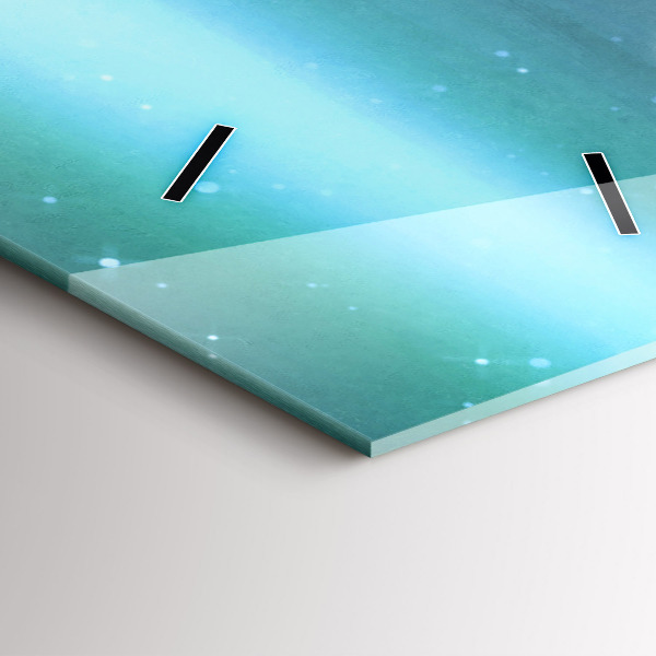 Zegar szklany pionowy Abstrakcja