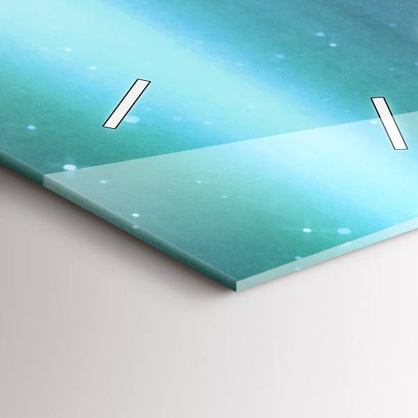 Zegar szklany pionowy Abstrakcja