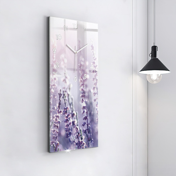 Zegar szklany pionowy Abstrakcja