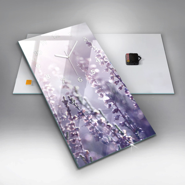 Zegar szklany pionowy Abstrakcja