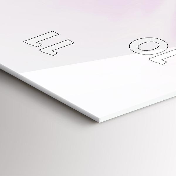 Zegar szklany pionowy Abstrakcja