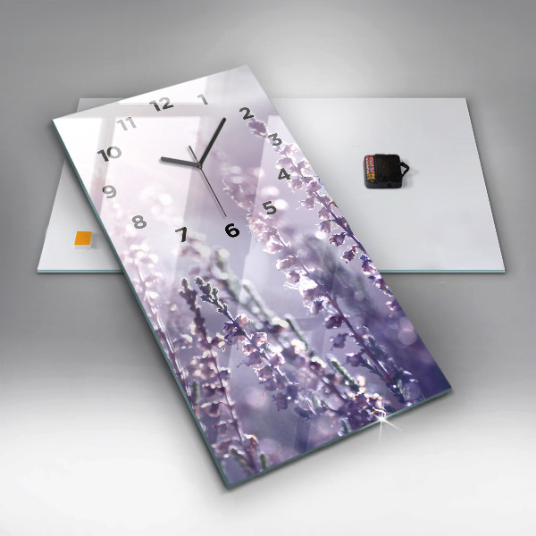 Zegar szklany pionowy Abstrakcja