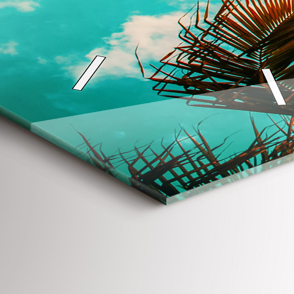 Zegar szklany pionowy Wakacje Odpoczynek Lato