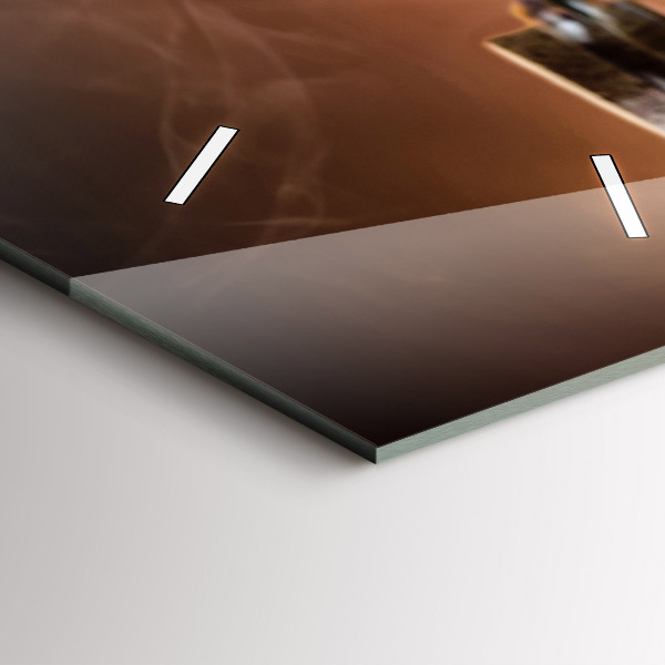 Zegar szklany pionowy Kulinarne Serce Włoch