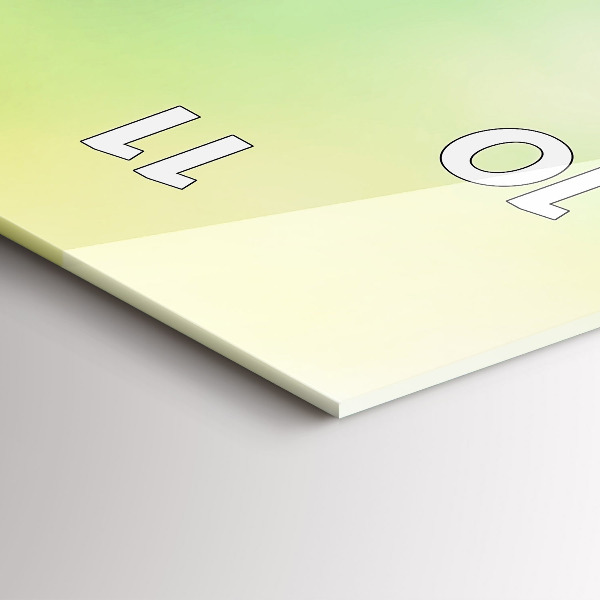 Zegar szklany pionowy Kula Ziemska