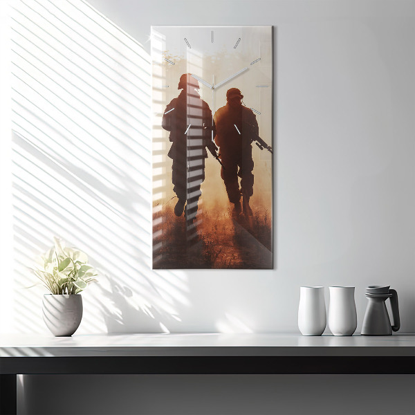 Zegar szklany pionowy Marines Stanów Zjednoczonych