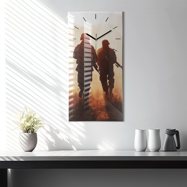 Zegar szklany pionowy Marines Stanów Zjednoczonych