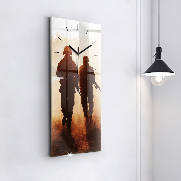 Zegar szklany pionowy Marines Stanów Zjednoczonych