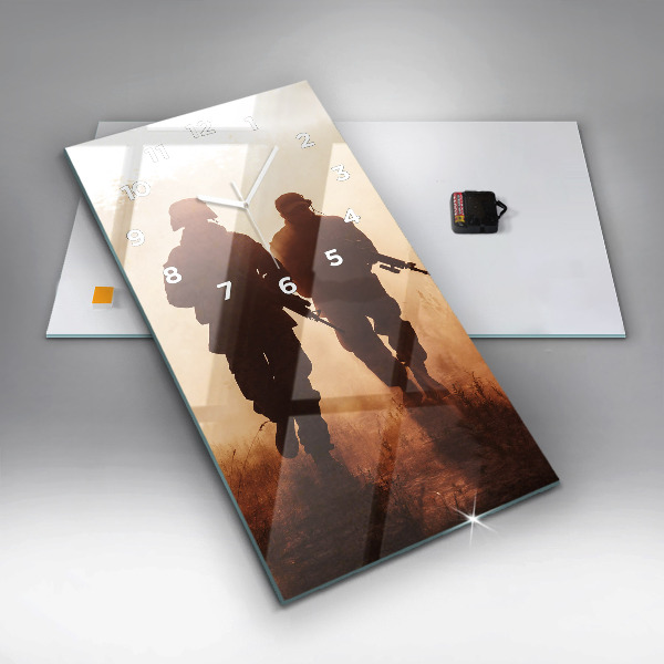 Zegar szklany pionowy Marines Stanów Zjednoczonych