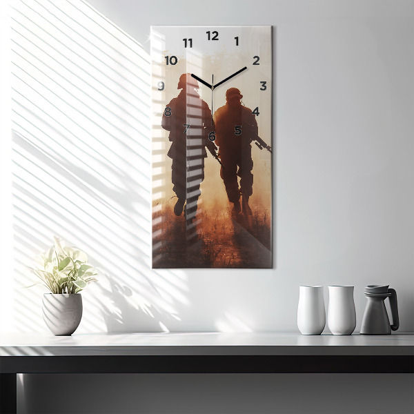 Zegar szklany pionowy Marines Stanów Zjednoczonych