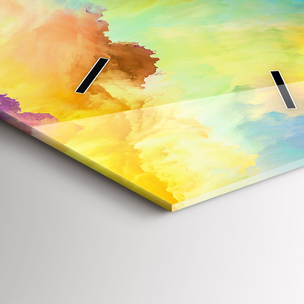 Zegar szklany pionowy Fraktalna Tekstura