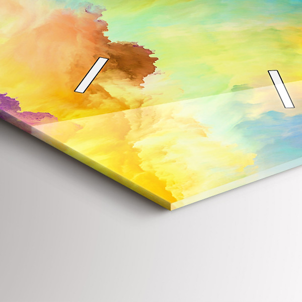 Zegar szklany pionowy Fraktalna Tekstura