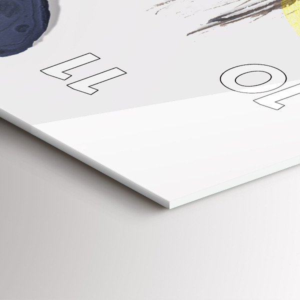 Zegar szklany pionowy Surrealistyczny kolaż