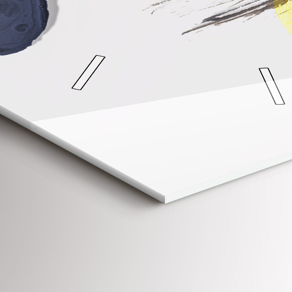 Zegar szklany pionowy Surrealistyczny kolaż