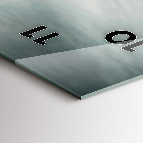 Zegar szklany pionowy Motorowy Styl Adrenalina