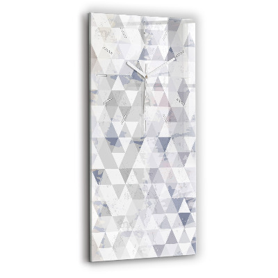 Zegar szklany pionowy Wzór geometryczny