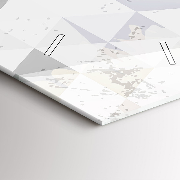 Zegar szklany pionowy Wzór geometryczny