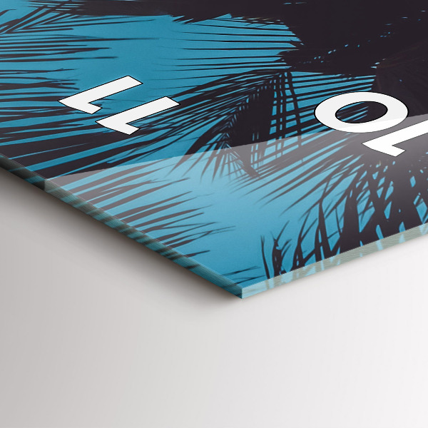 Zegar szklany pionowy Surfing na plaży