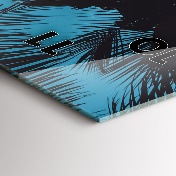 Zegar szklany pionowy Surfing na plaży