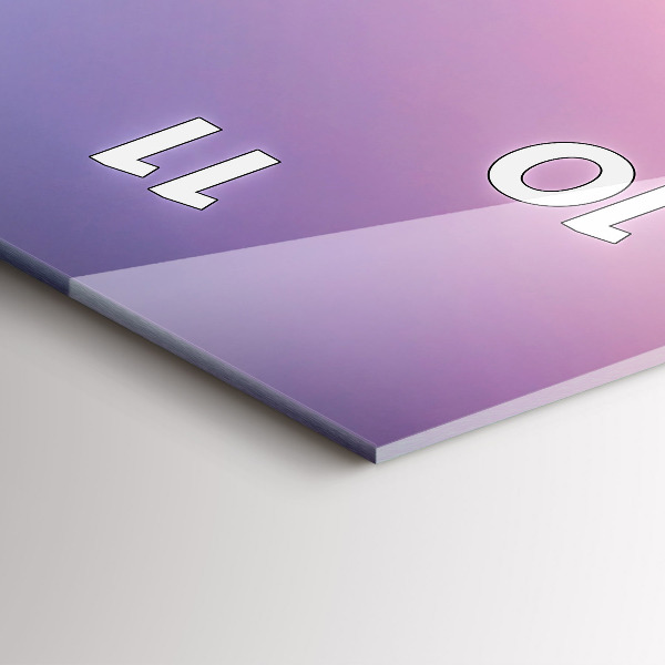 Zegar szklany pionowy Zachód słońca Malediwy