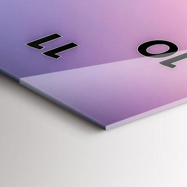 Zegar szklany pionowy Zachód słońca Malediwy